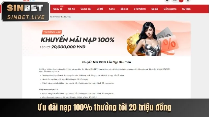 Nạp tiền an toàn vào bw808